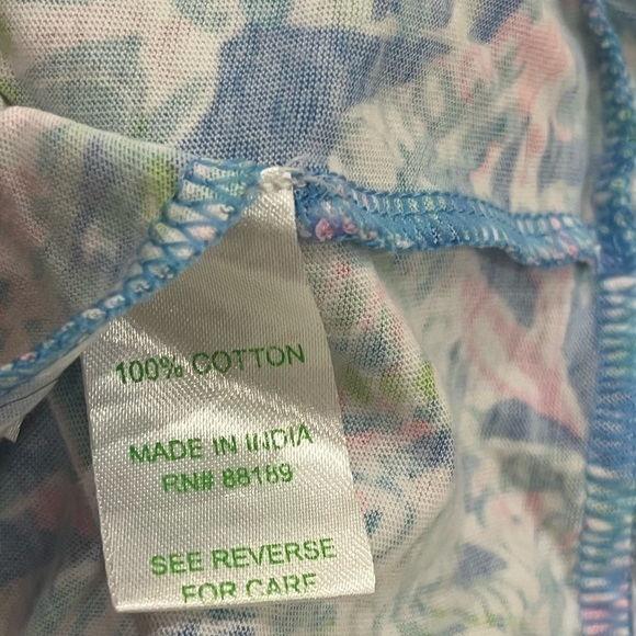 Lilly Pulitzer Girls Brienne Romper size XL 12-14 100% Cotton - Picture 5 of 6